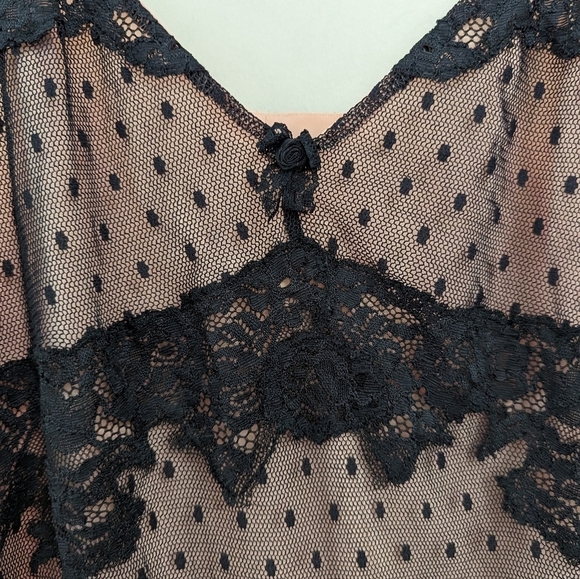 Soma Lace Layered Chemise Slip Nightgown - Picture 5 of 10